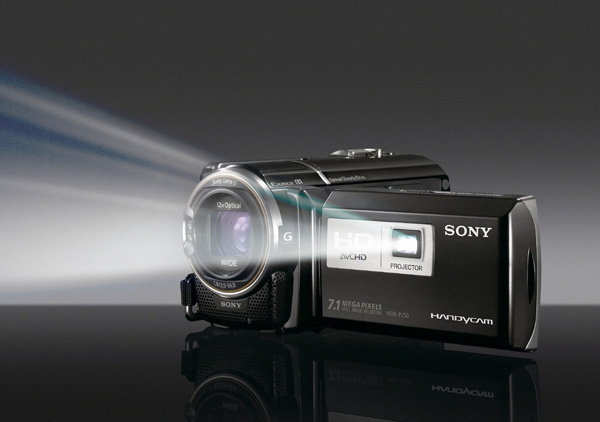 Sony HDR-PJ50V AVCHD camcorder with built-in video projector