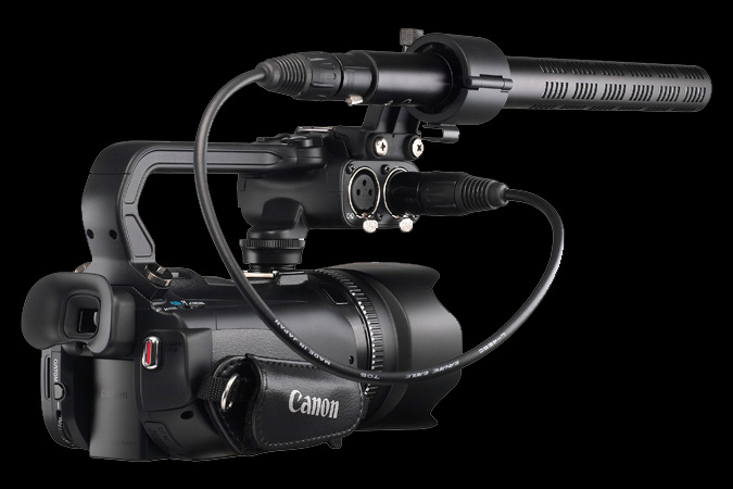 Canon XA10 AVCHD camcorder (side)