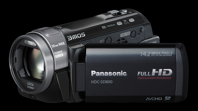 Panasonic HDC-SD800 AVCHD camcorder